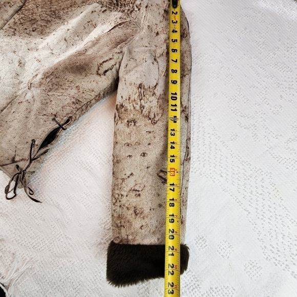 Vintage Jo-O-Kay 1970s Weastern Leather Jacket Size 8 - Picture 15 of 16